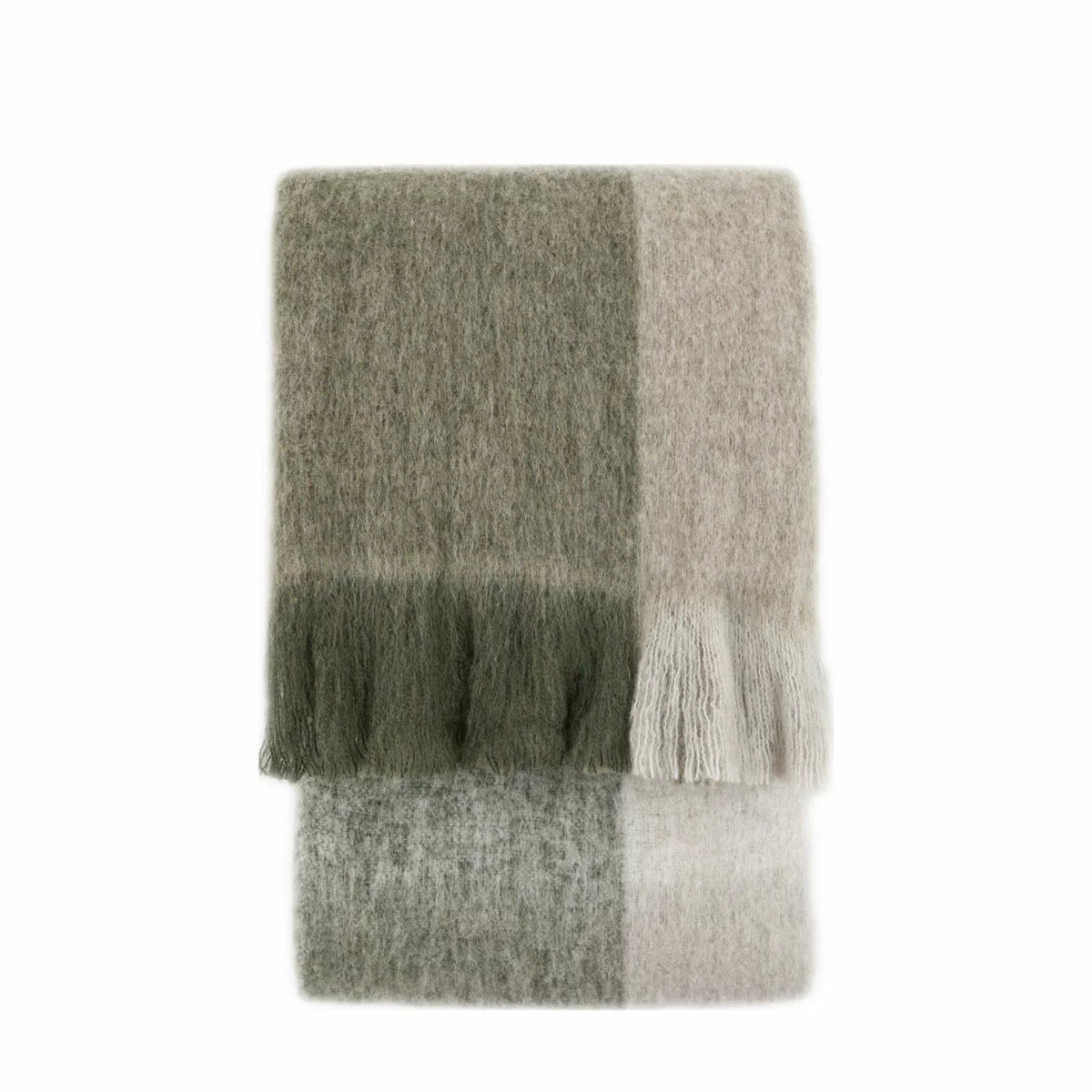 Gallery Heritage Check Faux Mohair Throw, 130 x 170 cm