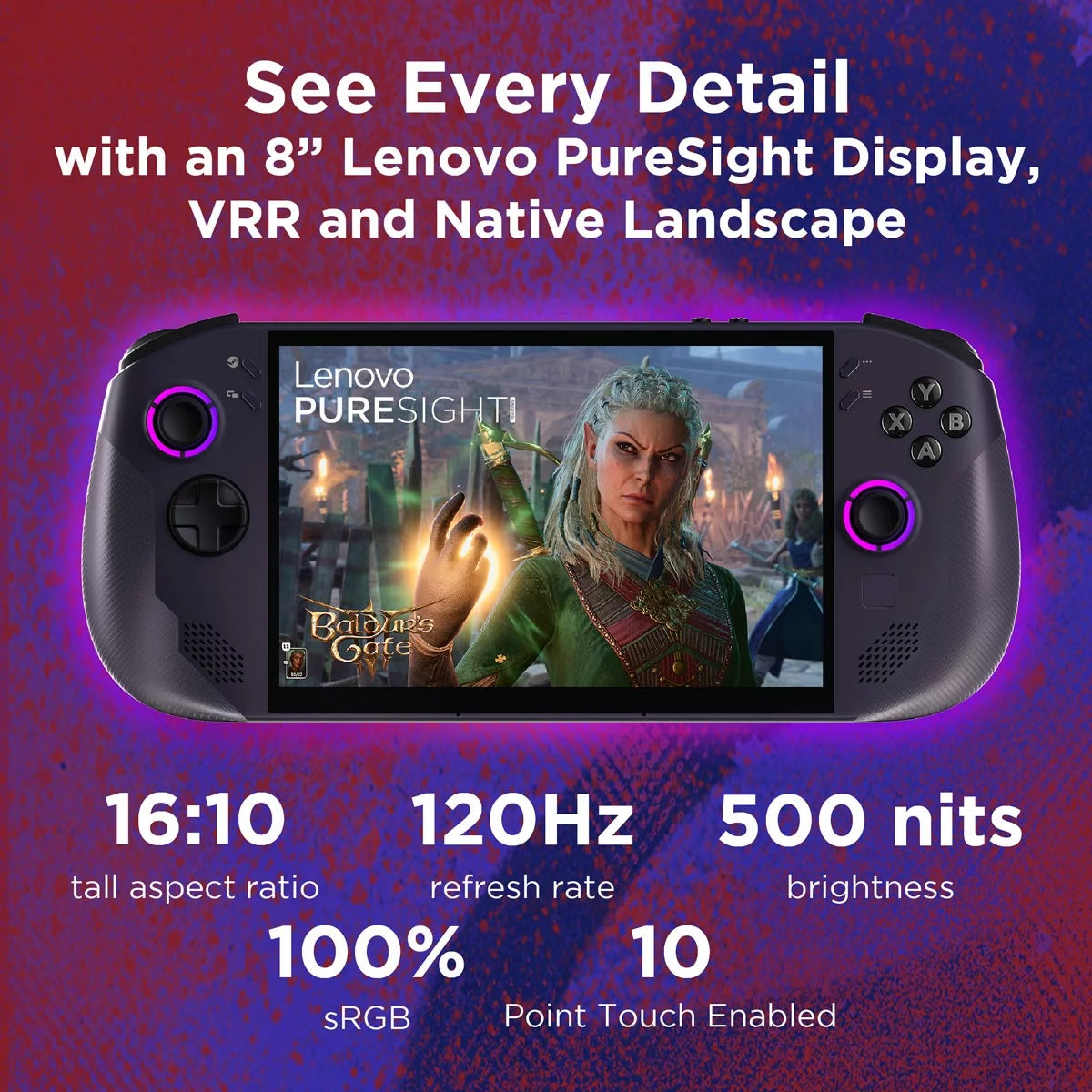 Lenovo Legion Go S, AMD Ryzen Z2 Go, 16GB RAM, 1TB SSD, 8 Inch Handheld Gaming