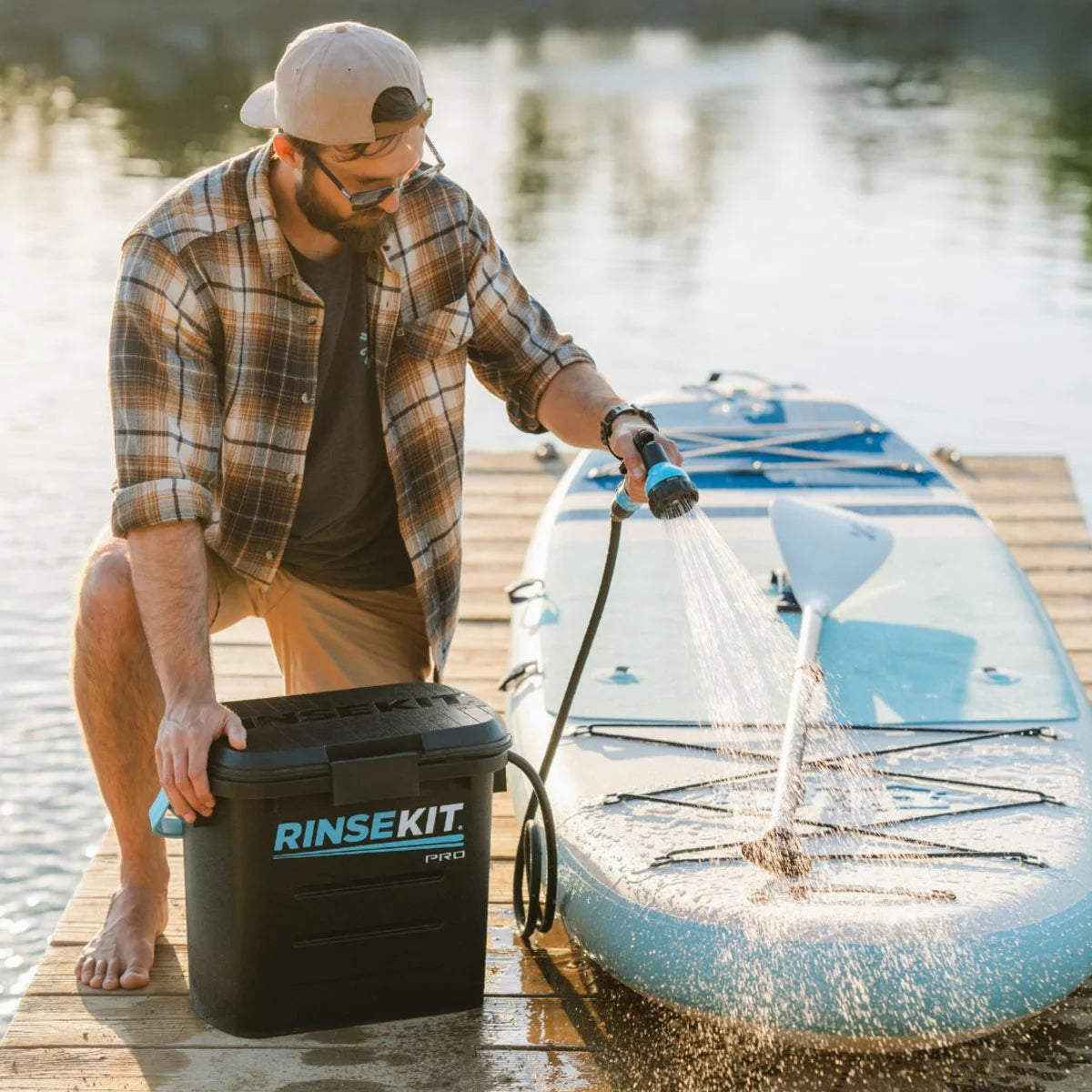 RinseKit PRO 13.2 Litre (3.5 US Gallon) Battery Powered Portable Shower