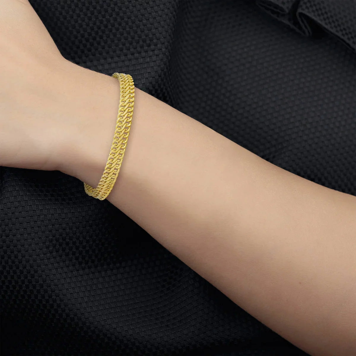 14ct Yellow Gold Infinity Link Bracelet