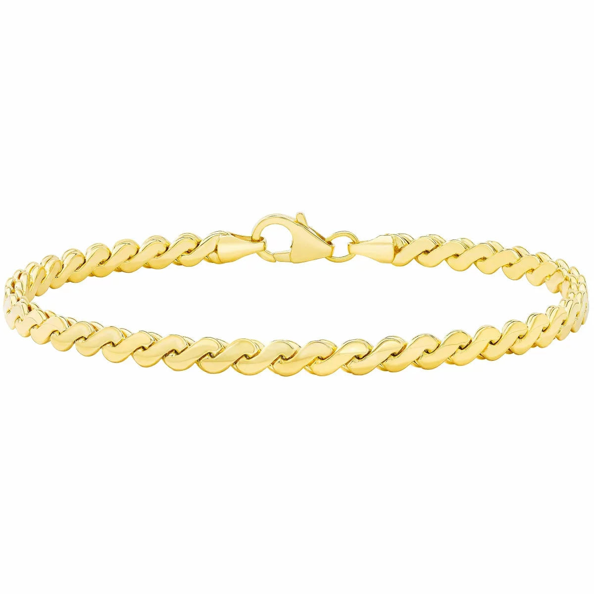 14ct Yellow Gold Serpentine Bracelet