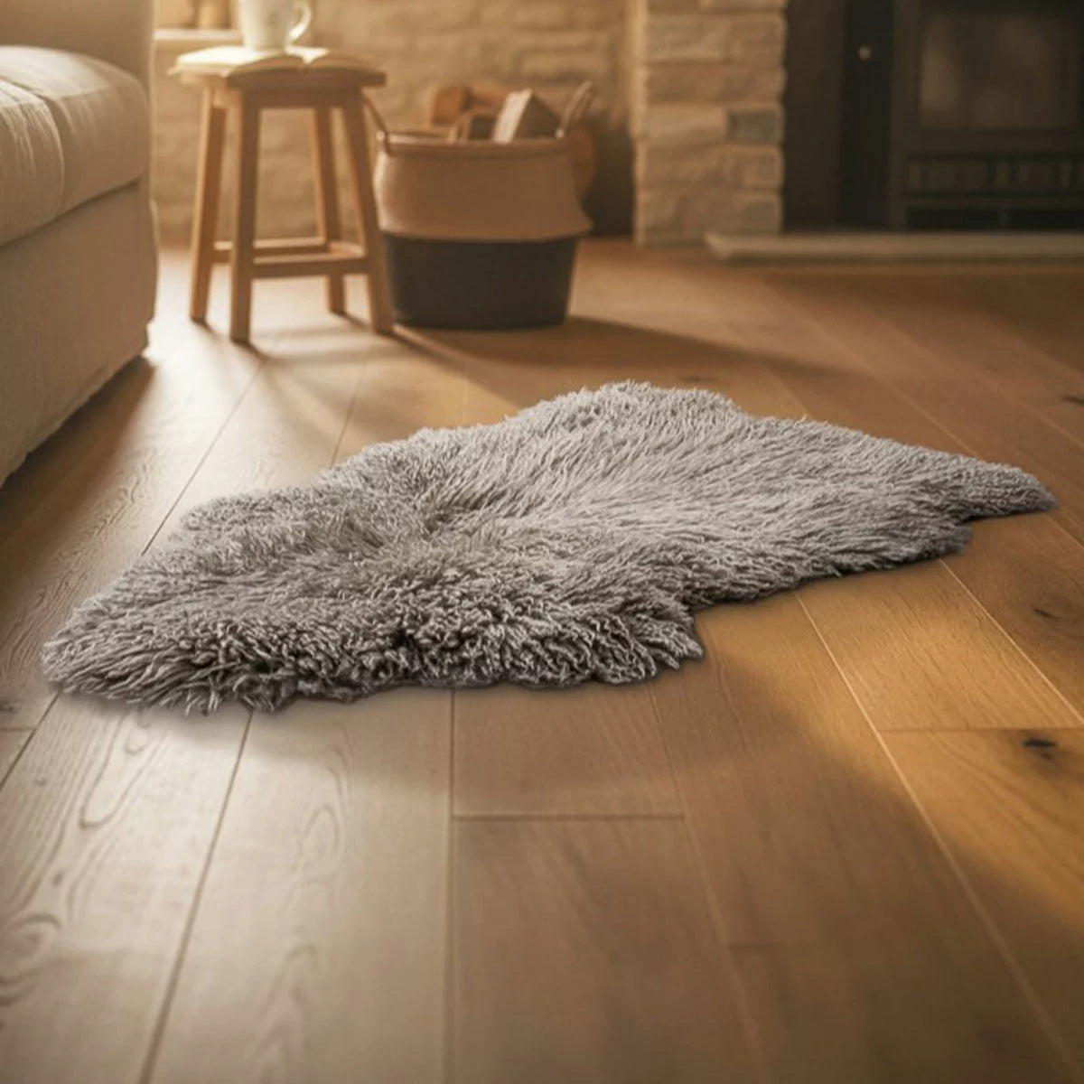 Bowron Back Country Sheepskin Rug, 60 x 90 cm
