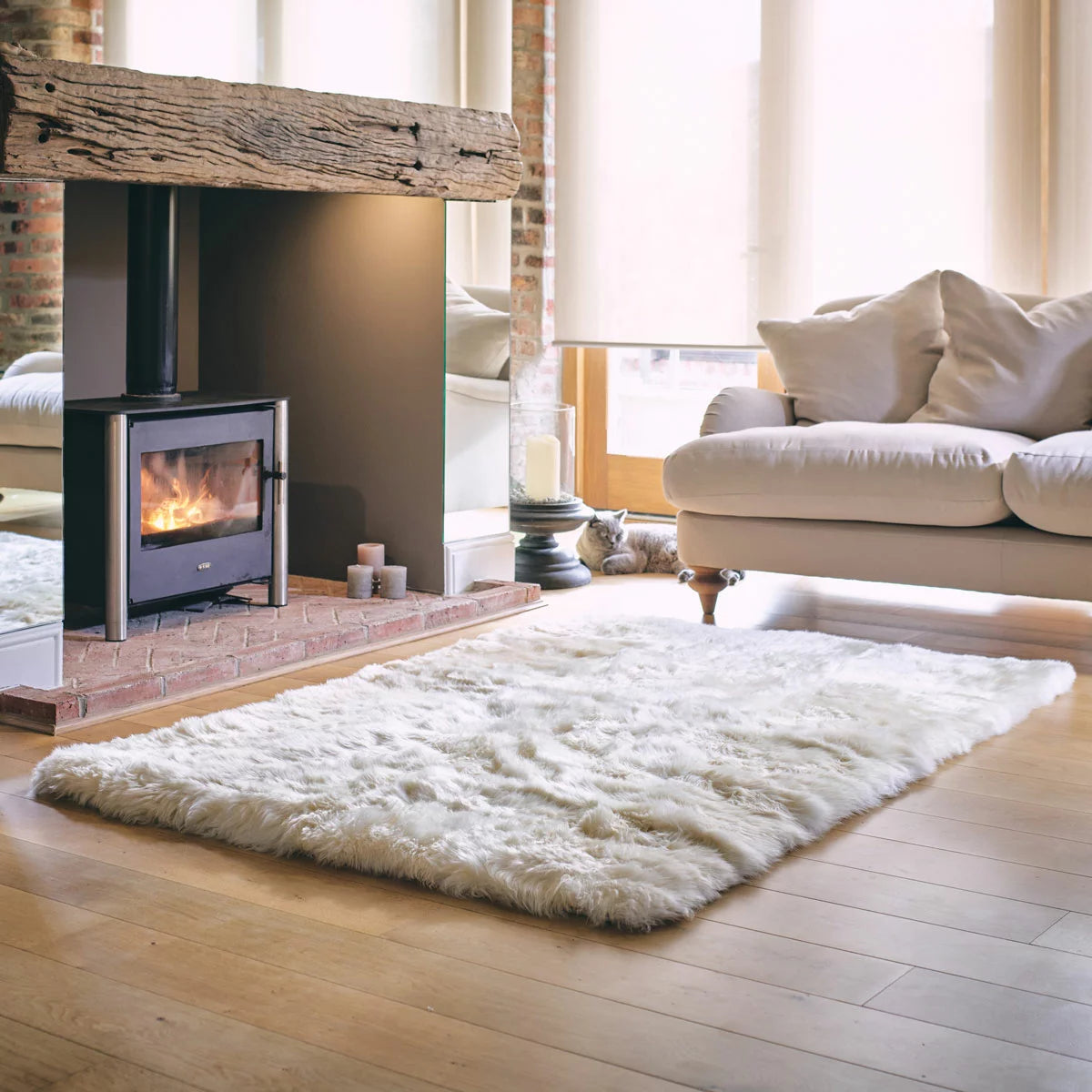 Bowron Sheepskin Area Rug, 120 x 180 cm