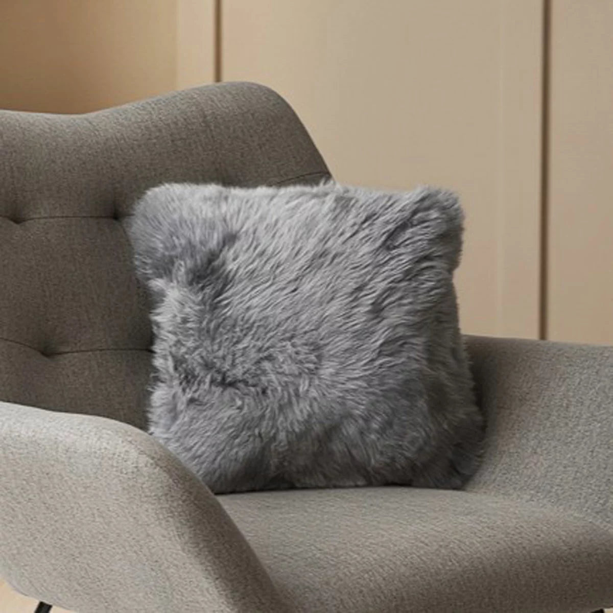 Bowron Double Sided Sheepskin Cushion, 35 x 35cm