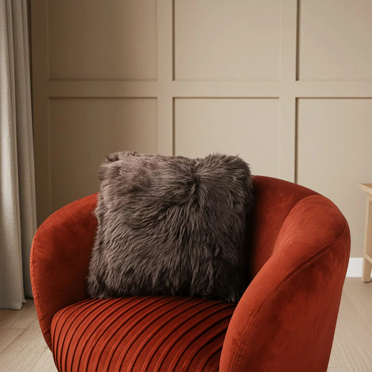 Bowron Double Sided Sheepskin Cushion, 35 x 35cm