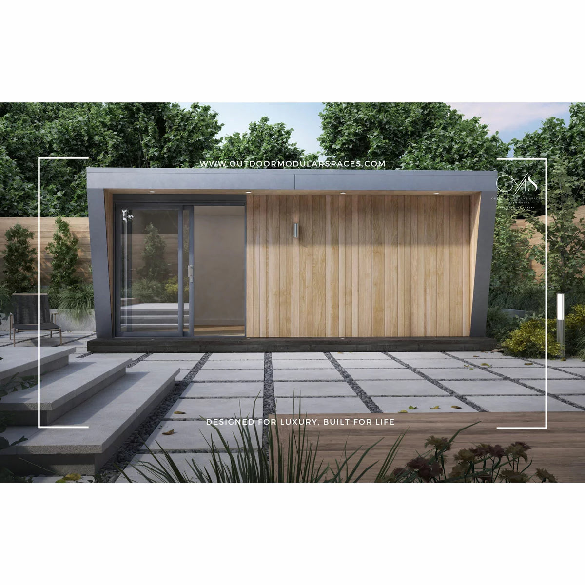 Athenia Garden Room Installed by Outdoor Modular Spaces, Available 15sqm up
