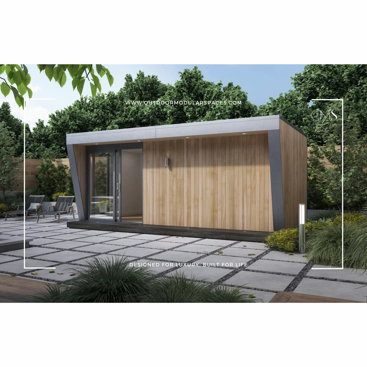 Athenia Garden Room Installed by Outdoor Modular Spaces, Available 15sqm up