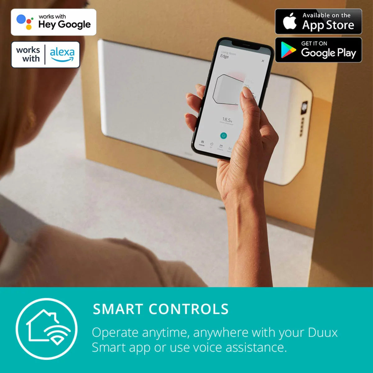 Duux Edge Smart Convector Heater Gen 2 1000W, DXCH21UK