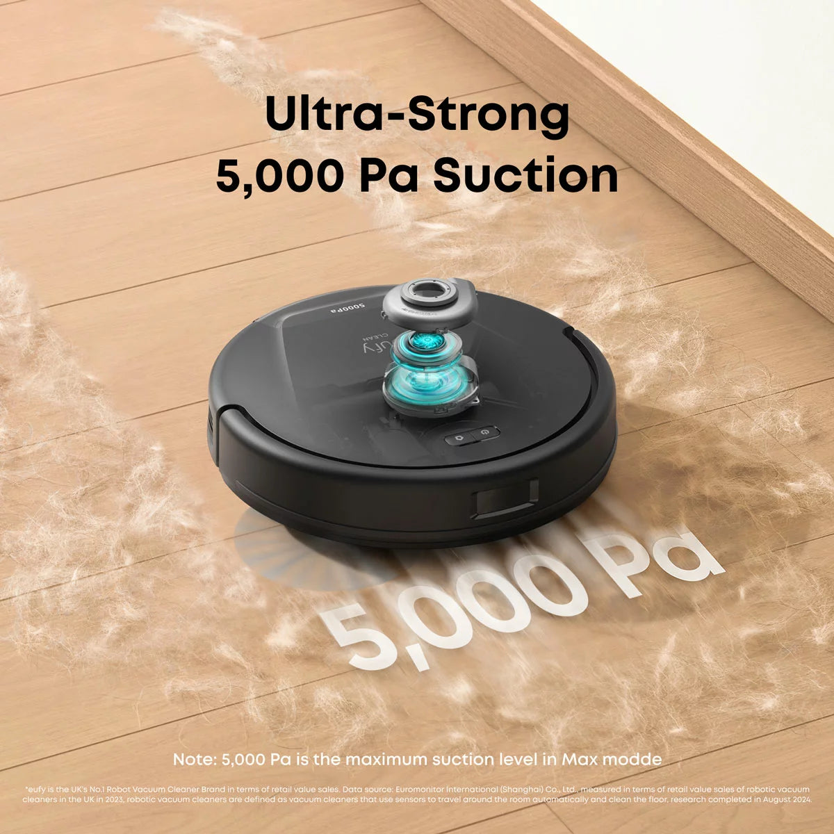 eufy L60 Hybrid Robot Vacuum with Self-Empty Station, Hair Detangling