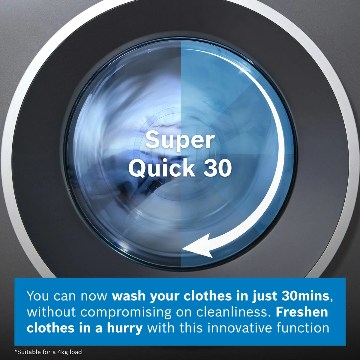 Bosch WGH254ARGB Series 6 Washing Machine, 10kg Capacity, A Rated in Graphite