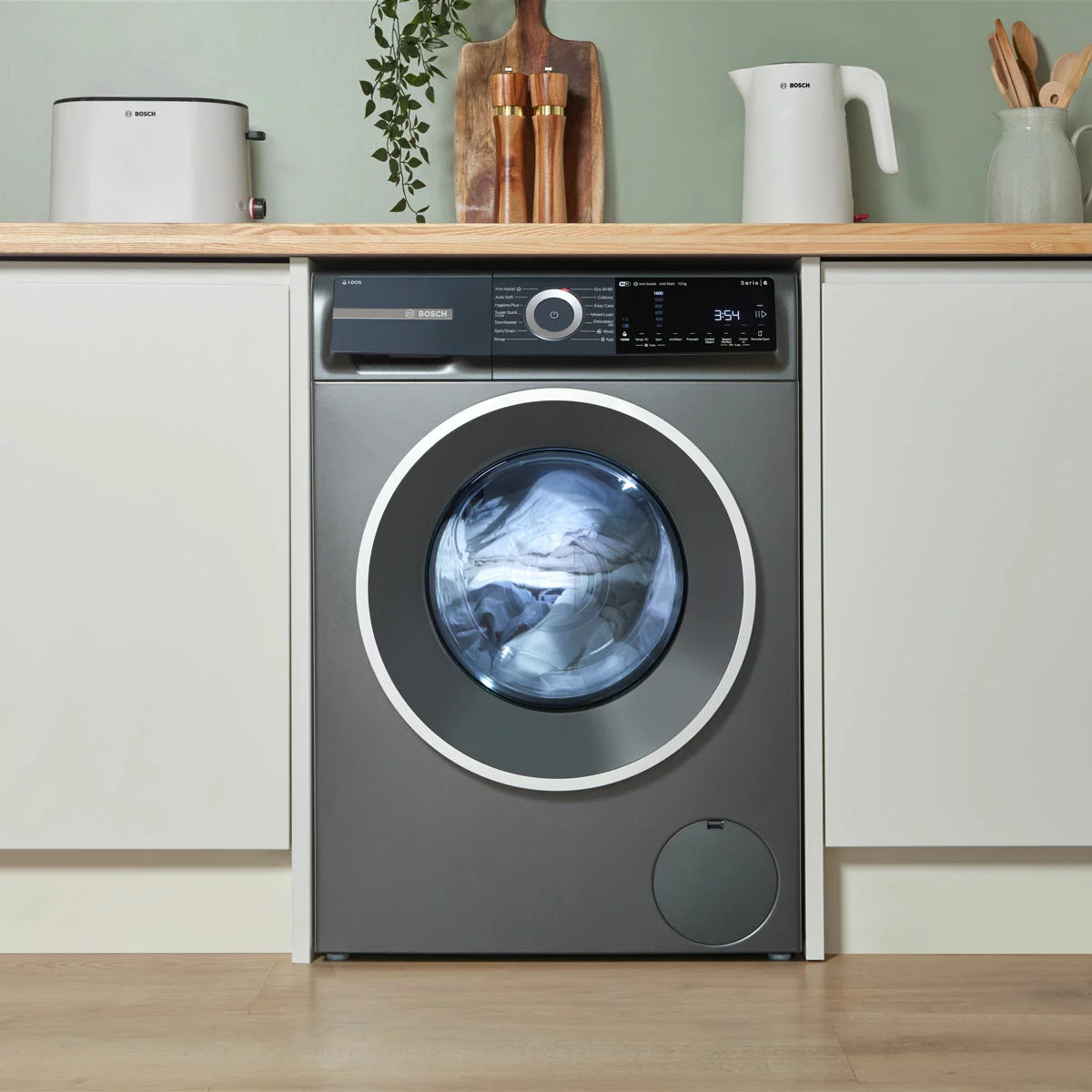 Bosch WGH254ARGB Series 6 Washing Machine, 10kg Capacity, A Rated in Graphite