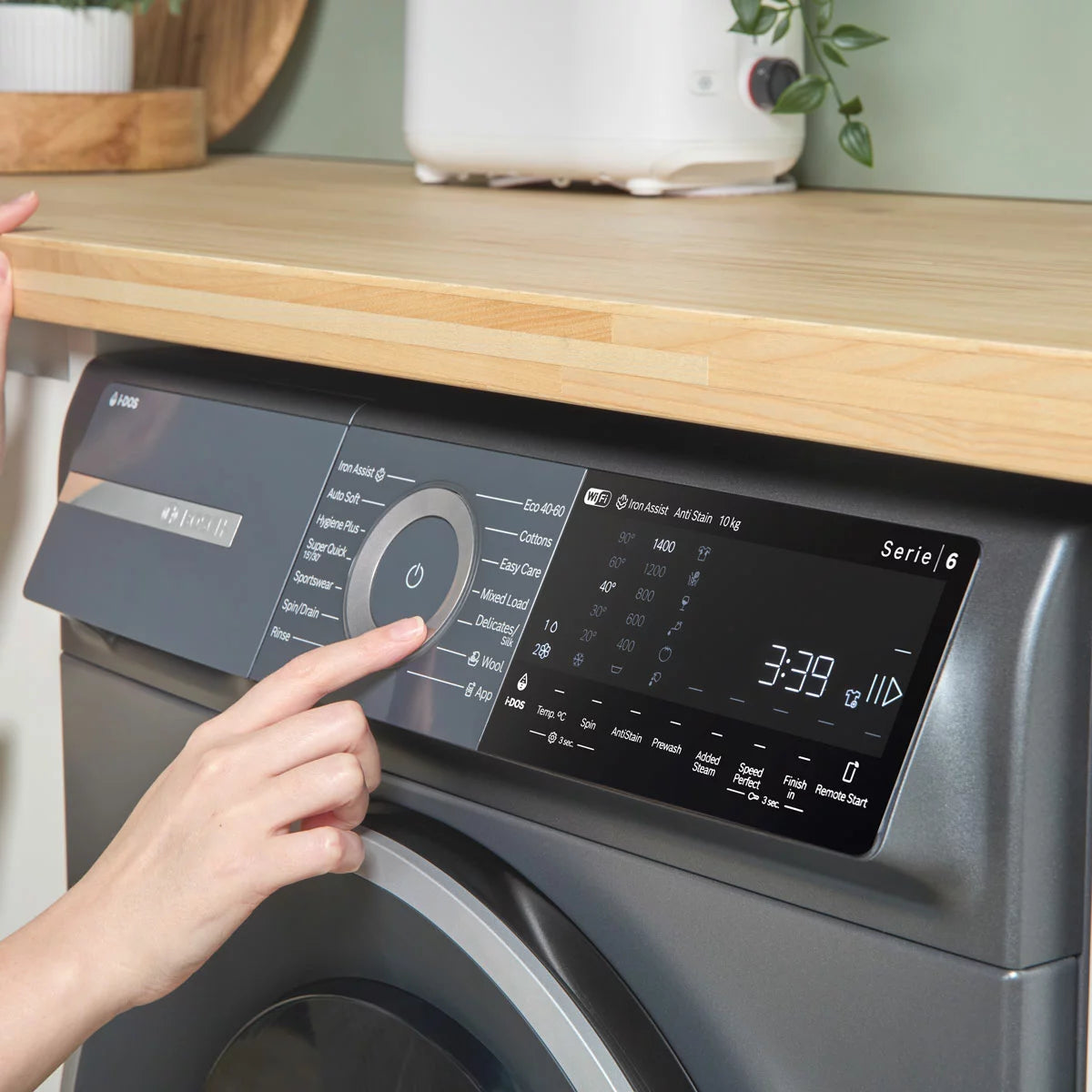 Bosch WGH254ARGB Series 6 Washing Machine, 10kg Capacity, A Rated in Graphite