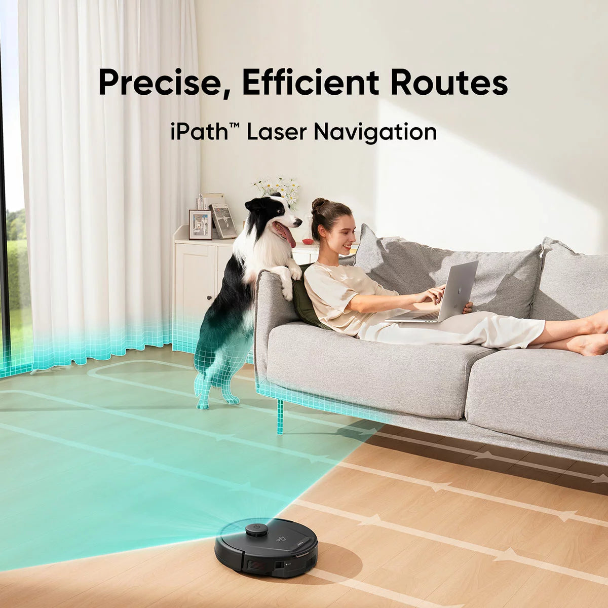 eufy L60 Hybrid Robot Vacuum with Powerful Suction, Mop, and iPath Laser Navigation