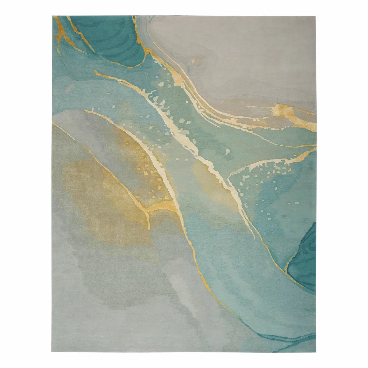 Prismatic Grey Seafoam Rug in 4 Sizes