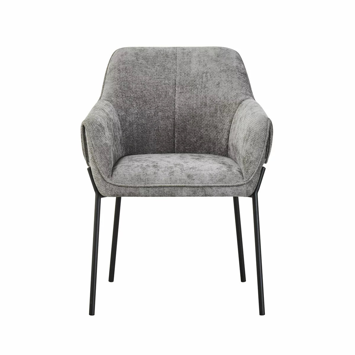 Manila Grey Fabric Dining Chair, 2 Pack