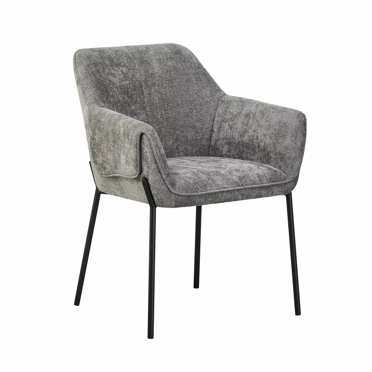 Manila Grey Fabric Dining Chair, 2 Pack