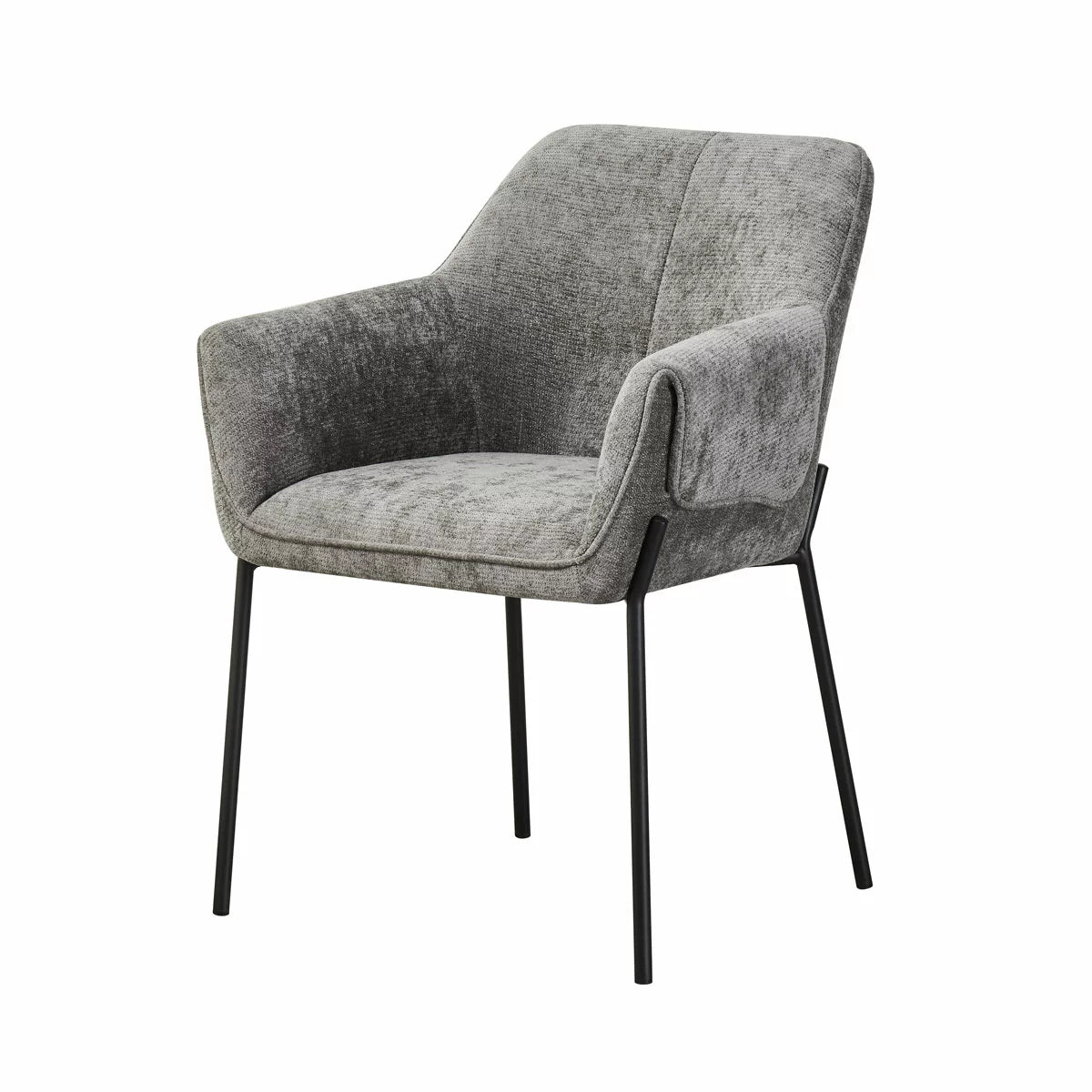 Manila Grey Fabric Dining Chair, 2 Pack