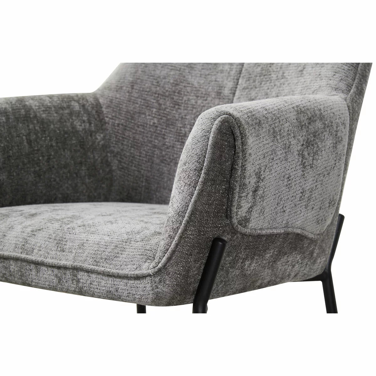 Manila Grey Fabric Dining Chair, 2 Pack