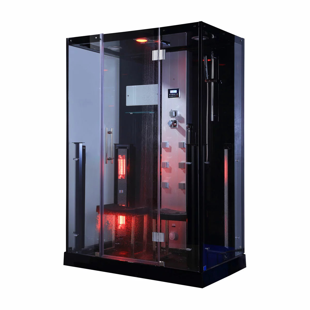Insignia All in One Steam Shower & Infrared Sauna with Aromatherapy in Black