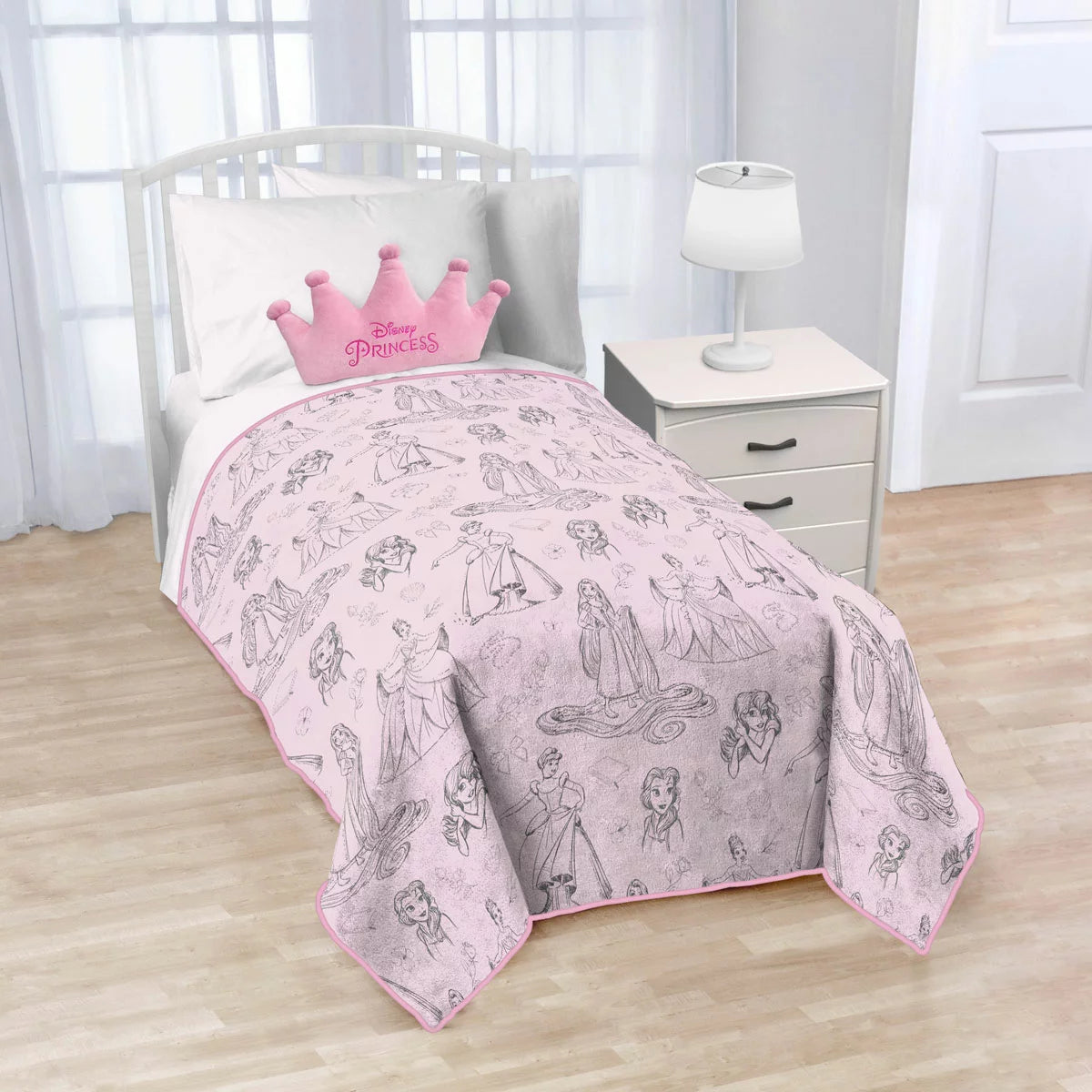 Disney Character Blanket & Nogginz Cushion Set, in 2 Designs