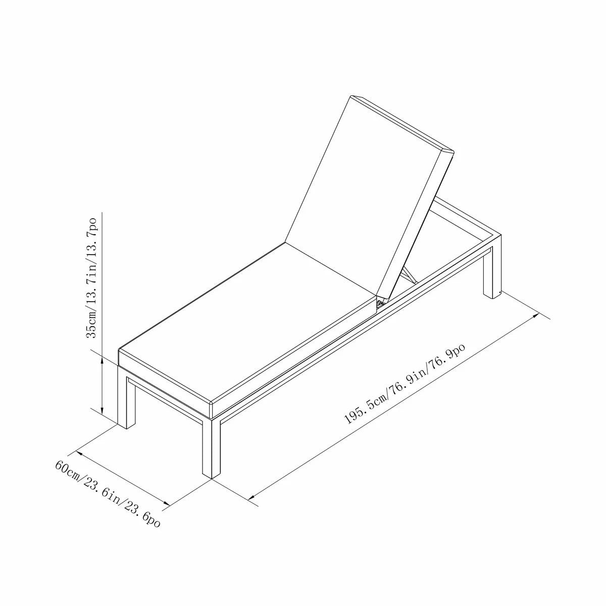 SunVilla Cinder Cushioned Chaise Lounger - Set of 2