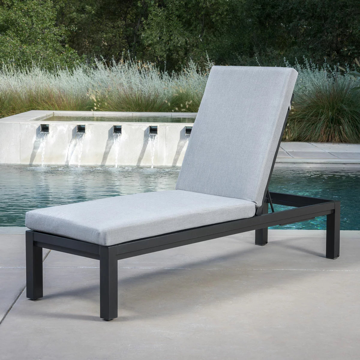SunVilla Cinder Cushioned Chaise Lounger - Set of 2