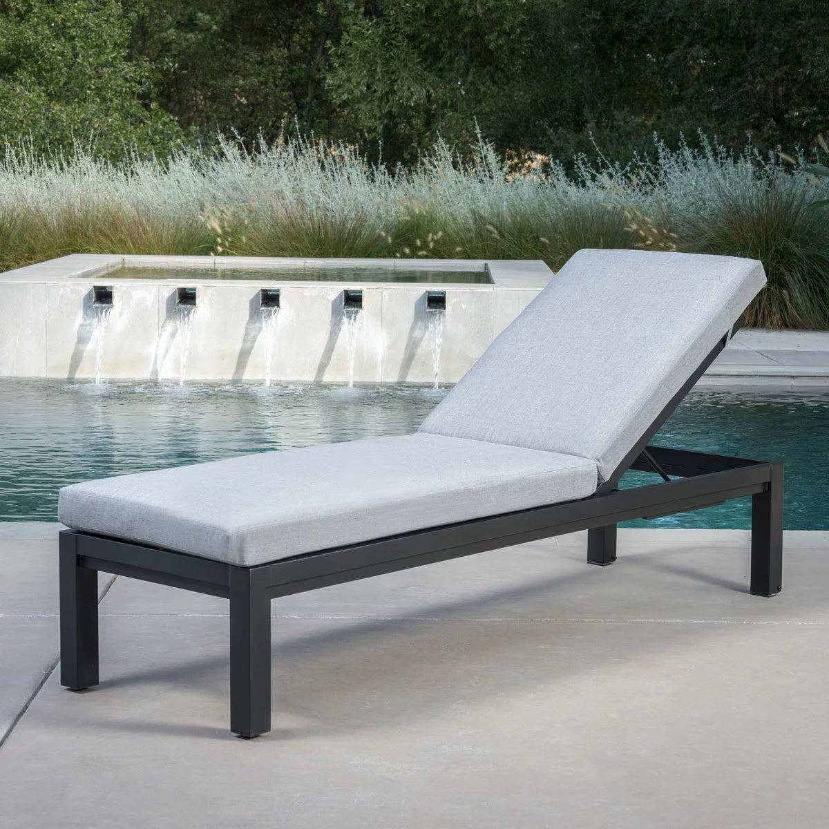 SunVilla Cinder Cushioned Chaise Lounger - Set of 2