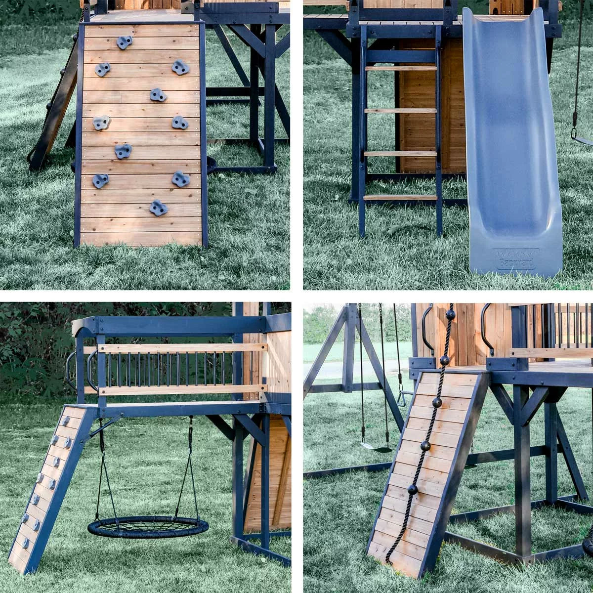Backyard Discovery Timber Crossing Wooden Playcentre and Swing Set (3-10 Years)