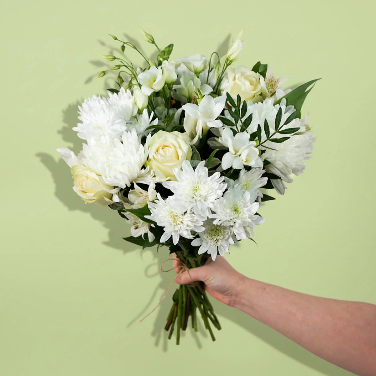 21 Stem White Embrace Mixed Flower Bouquet
