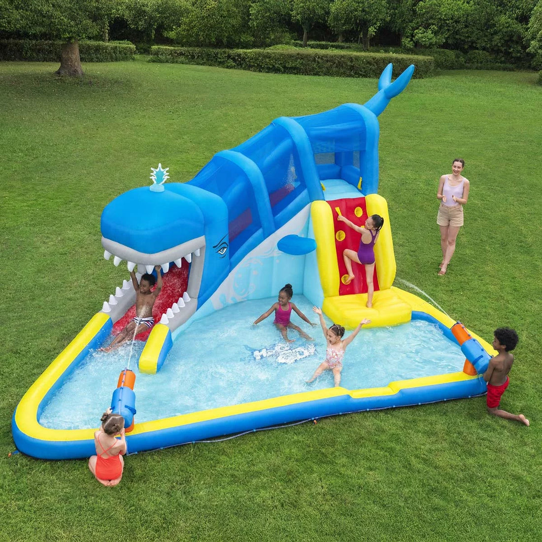 H2OGO! Whales 'n Waves Kids Inflatable Mega Water Park (5+ Years)