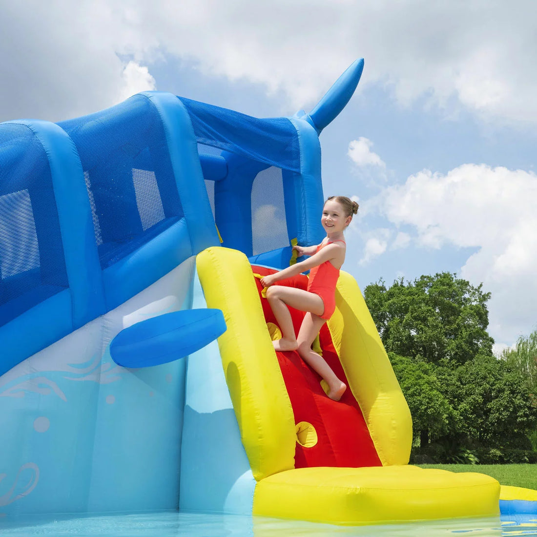 H2OGO! Whales 'n Waves Kids Inflatable Mega Water Park (5+ Years)