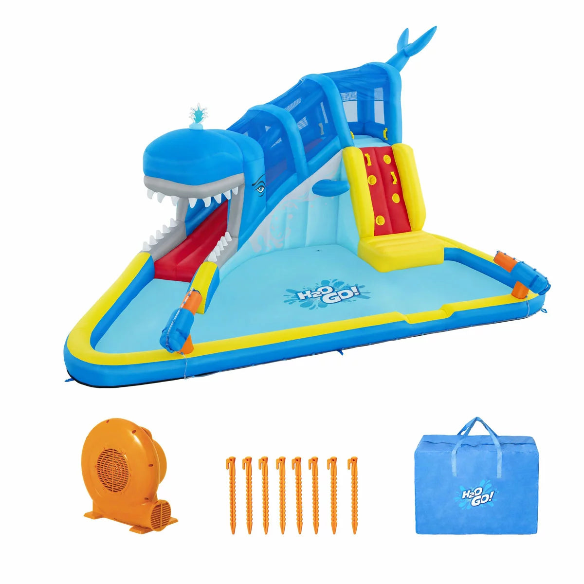 H2OGO! Whales 'n Waves Kids Inflatable Mega Water Park (5+ Years)