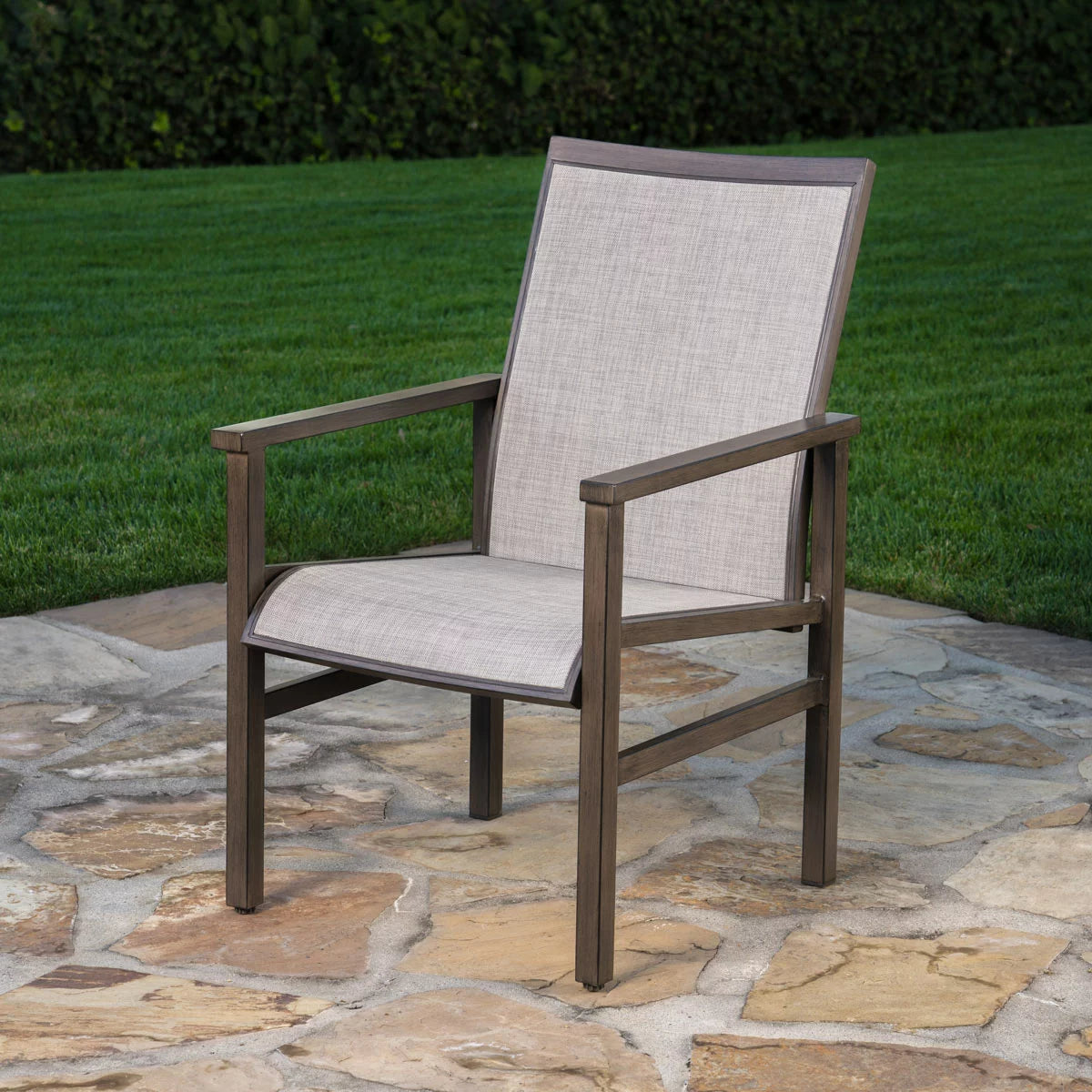 SunVilla Royce 9 Piece Sling Dining Set + Cover