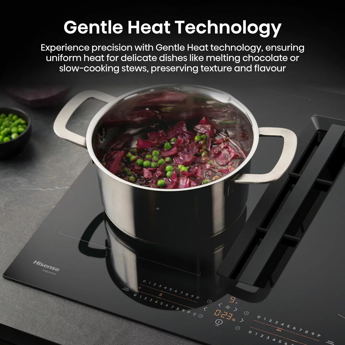 Hisense Hi6 HEH6432BSCWF 60cm Induction Hob in Black, For External