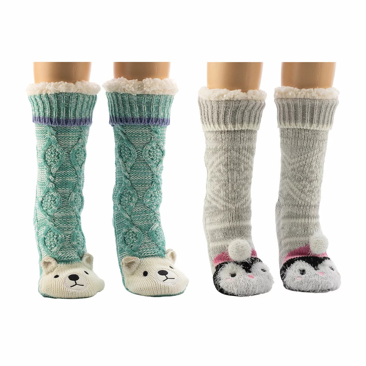 Jane & Bleecker Ladies Critter Sock, 2 Pack