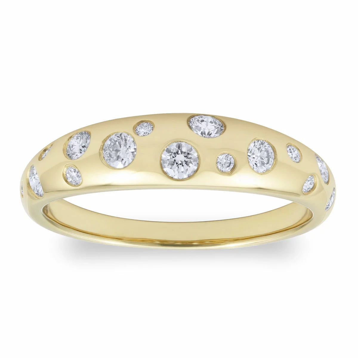 0.40ctw Round Brilliant Cut Diamond Ring, 14ct Yellow Gold