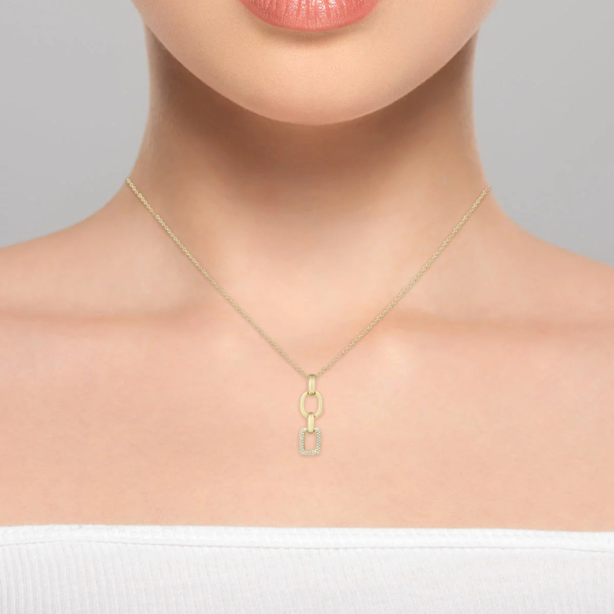0.15ctw Round Brilliant Cut Diamond Pendant, 14ct Yellow Gold