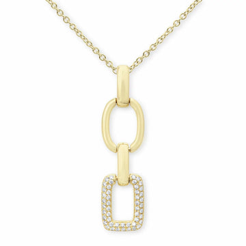 0.15ctw Round Brilliant Cut Diamond Pendant, 14ct Yellow Gold