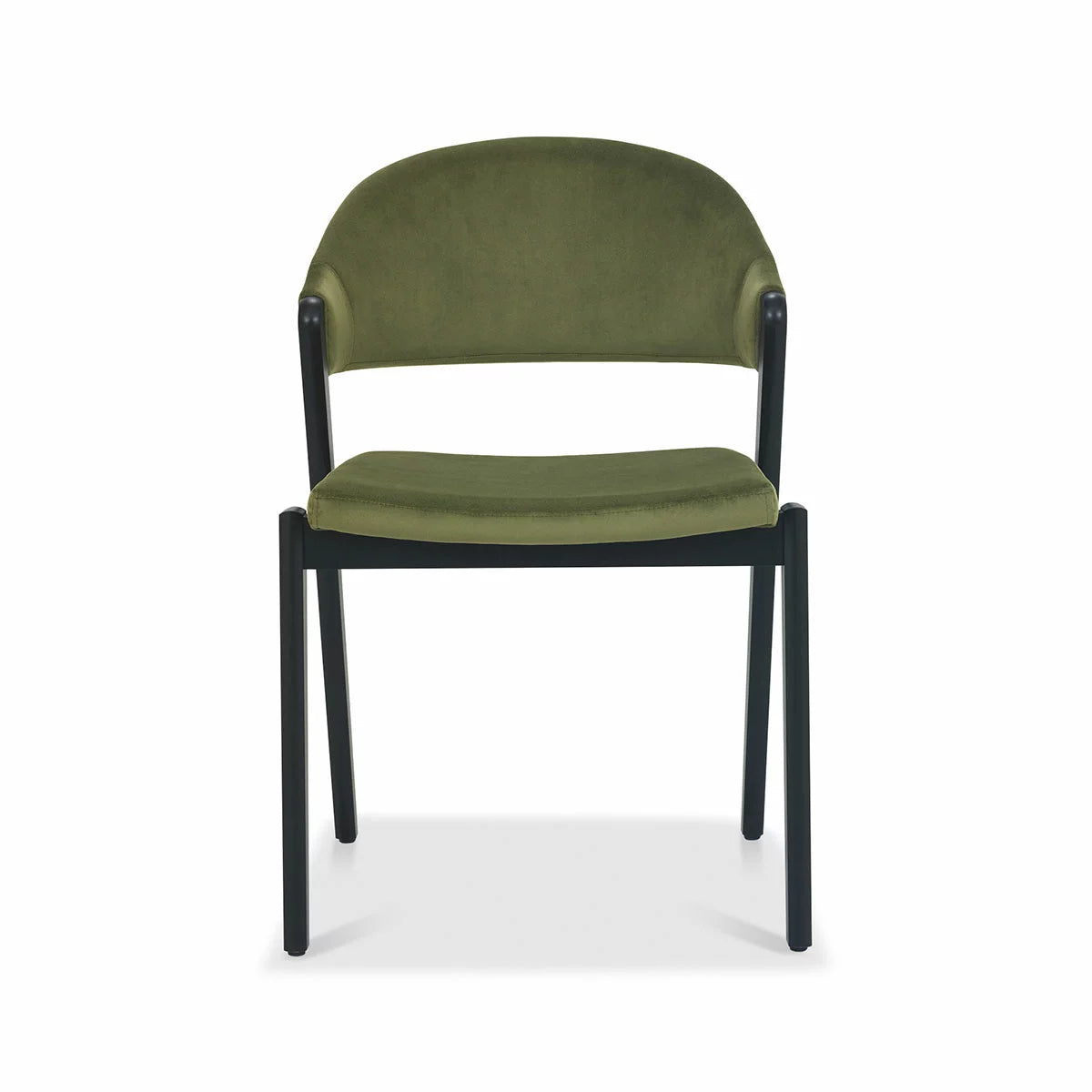 Bentley Designs Camden Peppercorn Cedar Velvet Dining Chair, 2 Pack