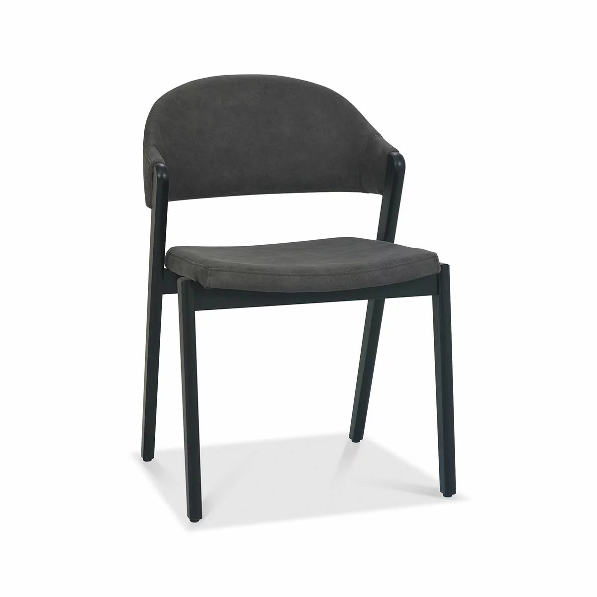 Bentley Designs Camden Peppercorn Grey Fabric Dining Chair, 2 Pack, view 3