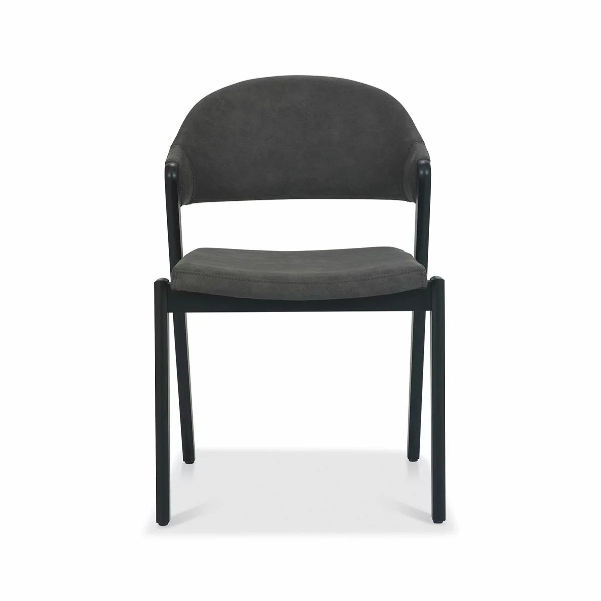 Bentley Designs Camden Peppercorn Grey Fabric Dining Chair, 2 Pack, view 5