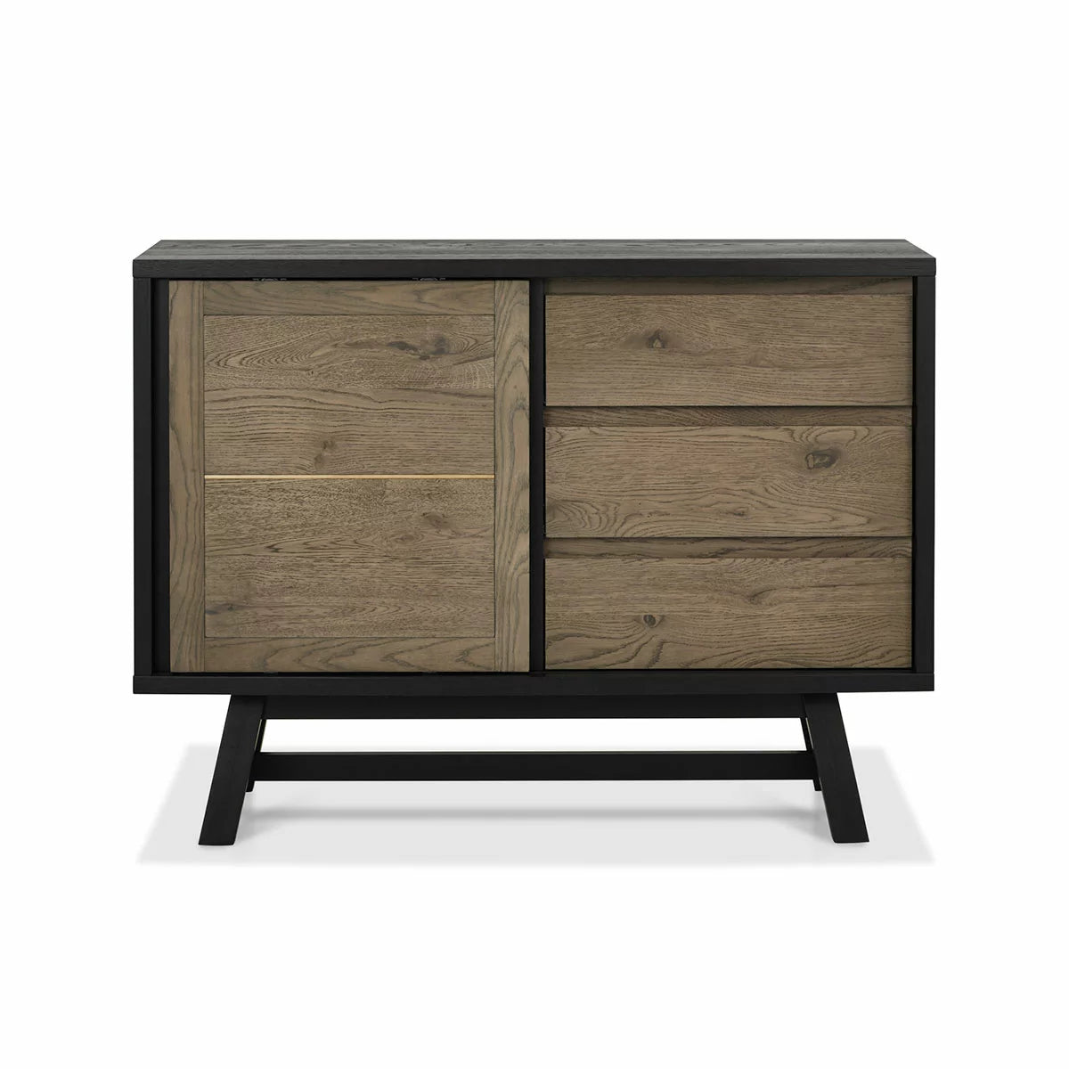Bentley Designs Camden Weathered Oak & Peppercorn Narrow Sideboard