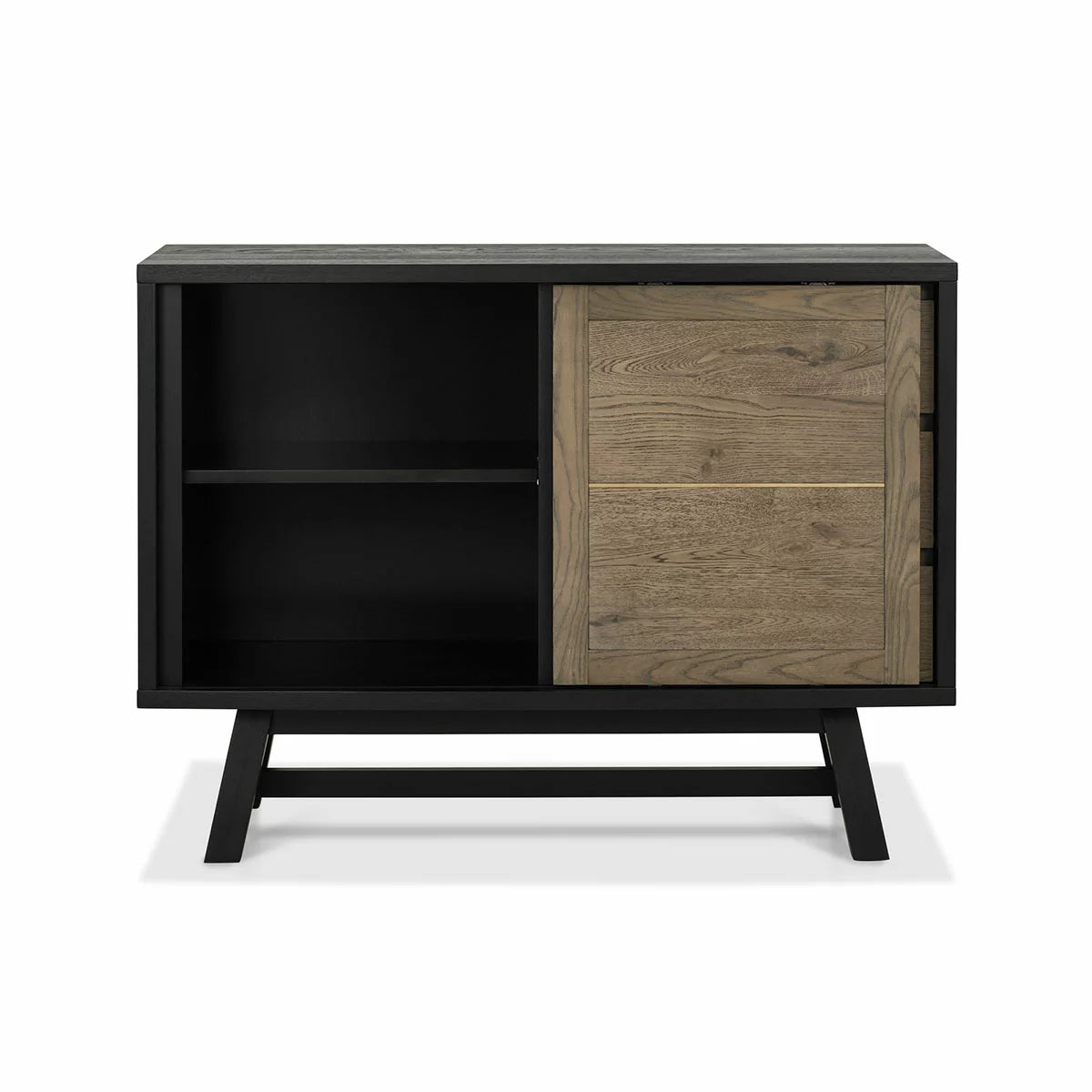 Bentley Designs Camden Weathered Oak & Peppercorn Narrow Sideboard