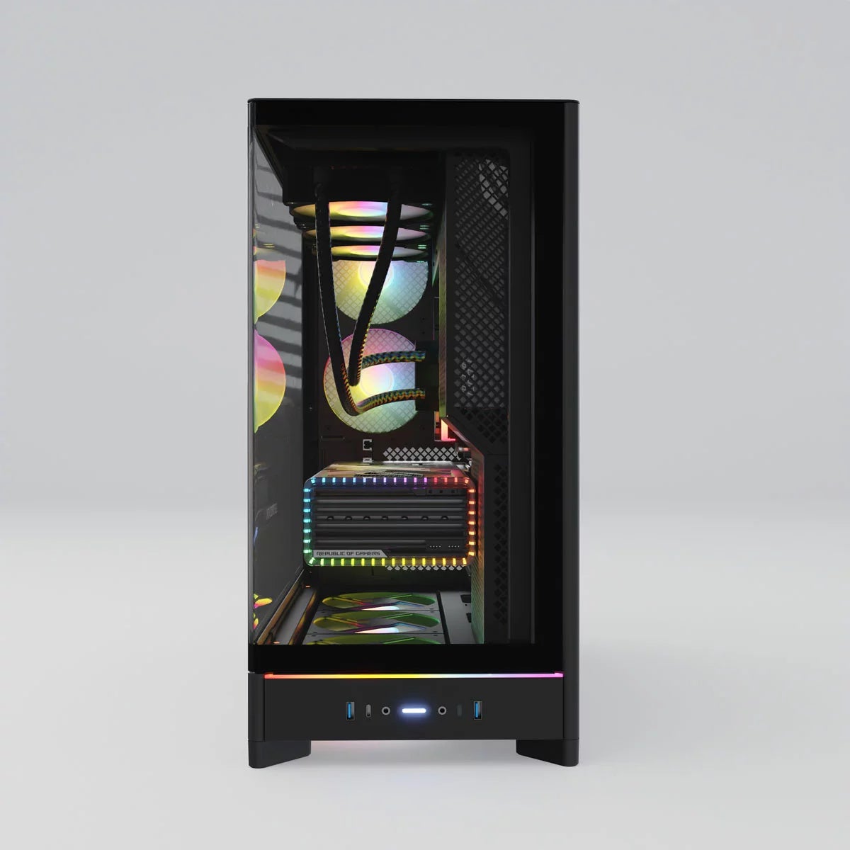 CyberPower, AMD Ryzen 7, 32GB RAM, 1TB SSD, NVIDIA GeForce RTX 5070, Gaming Desktop PC, view 3