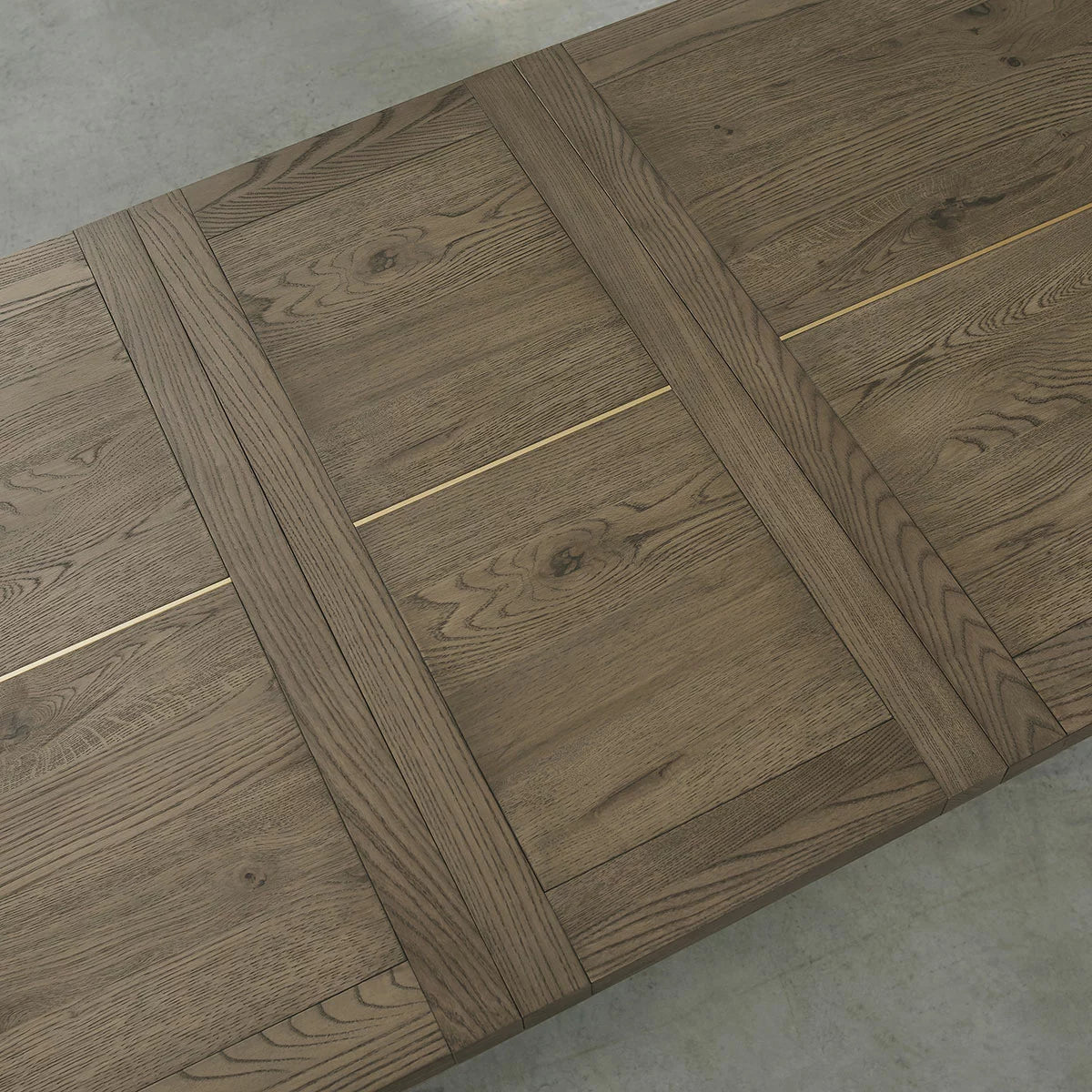 Bentley Designs Camden Weathered Oak & Peppercorn Extending Dining Table, Seats