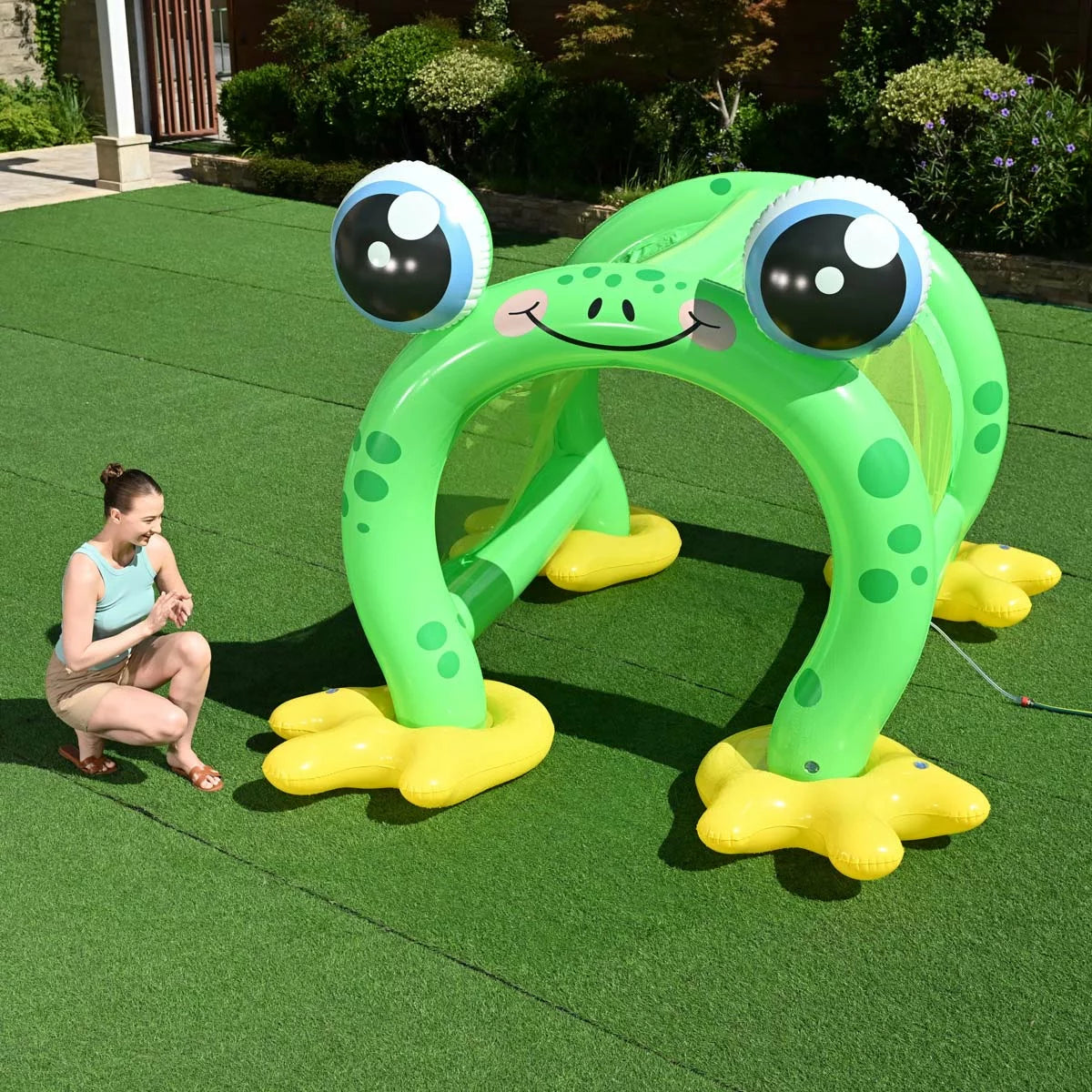 H2OGO!® Froggy Fun™ Inflatable Sprinkler Tunnel