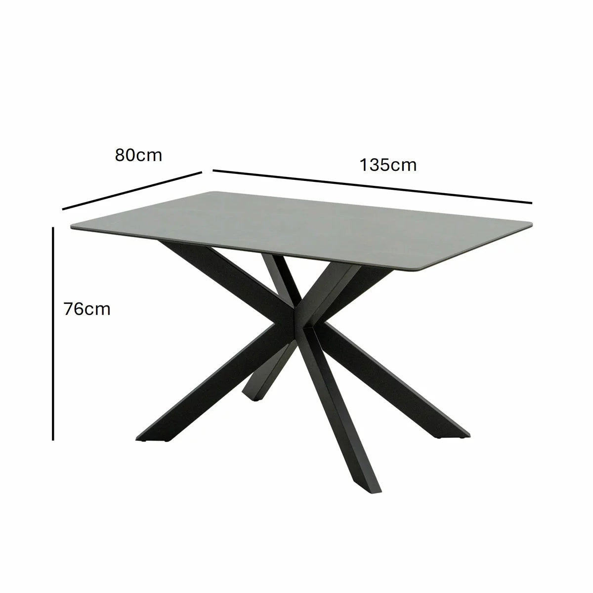 Indus Valley Arden Ceramic Dining Table With Grey Corner Bench & Low Bench