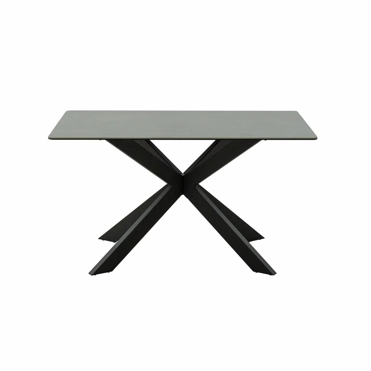 Indus Valley Arden Ceramic Dining Table With Grey Corner Bench & Low Bench