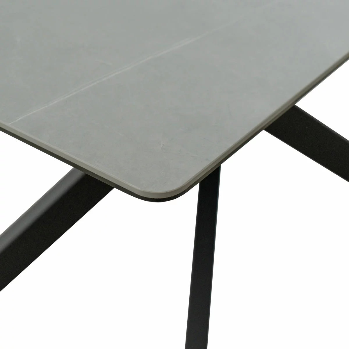 Indus Valley Arden Ceramic Dining Table With Grey Corner Bench & Low Bench