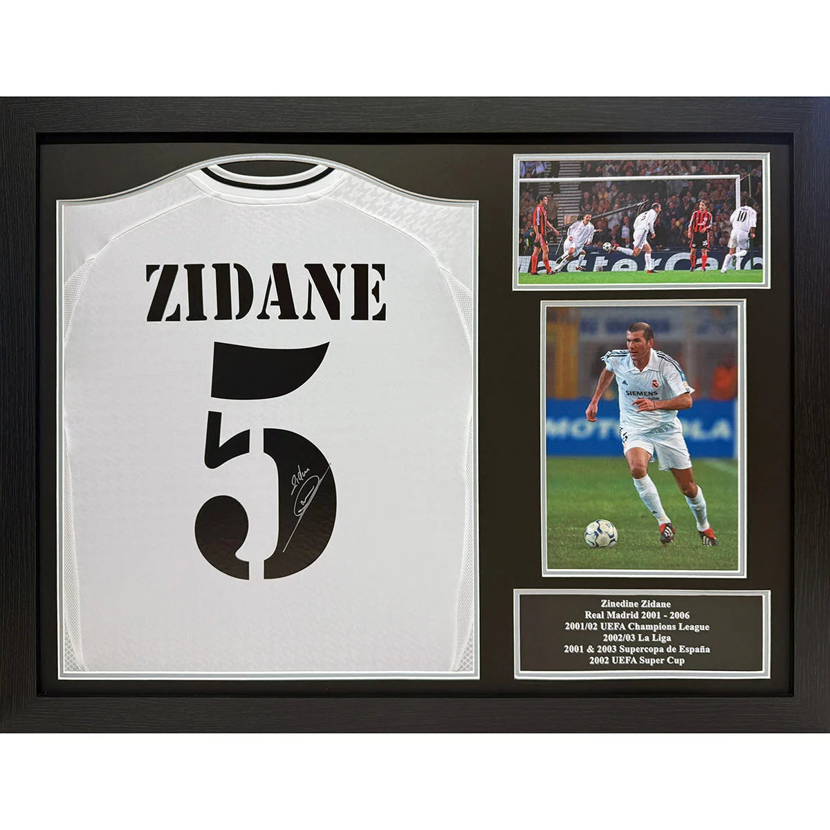 Zinedine Zidane Signed Real Madrid Shirt including 2 Photos